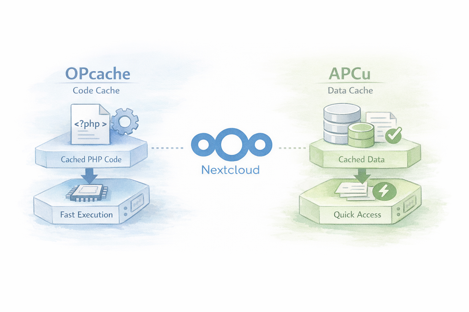 Nextcloudを高速化するOPcacheとAPCuの違いをわかりやすく解説